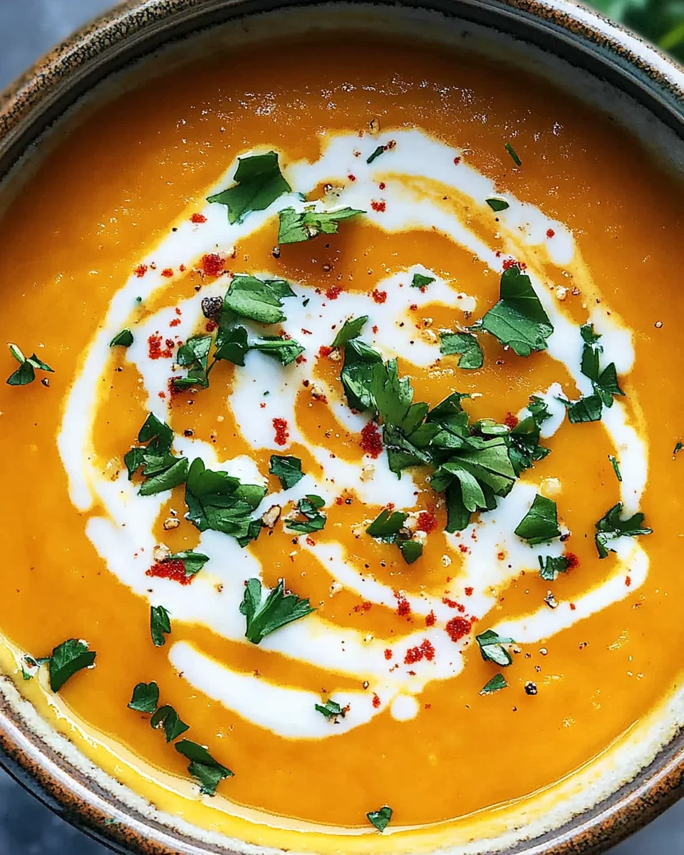 Easy Butternut Squash and Sweet Potato Soup